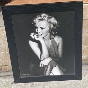 2 Vintage Lovely Actress Marilyn Monroe Framed Posters